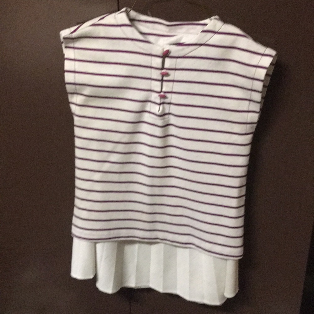 Sailor inspired skirt and sleeveless top set